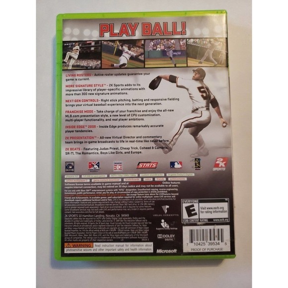 Major League Baseball 2K9 (Microsoft Xbox 360, 2009) - Picture 2 of 3